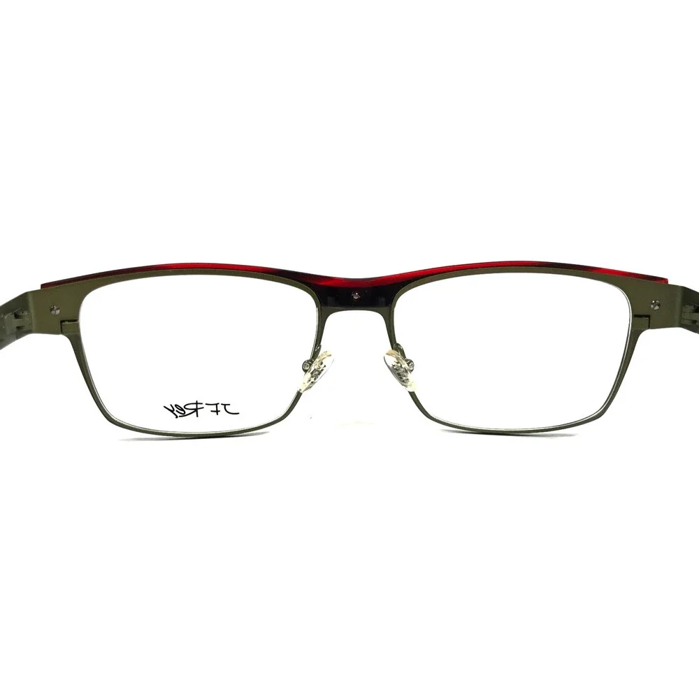J.F. Rey Eyeglasses Frames JF2573 4830 Khaki Red Oliver Green Demi 56-18-144